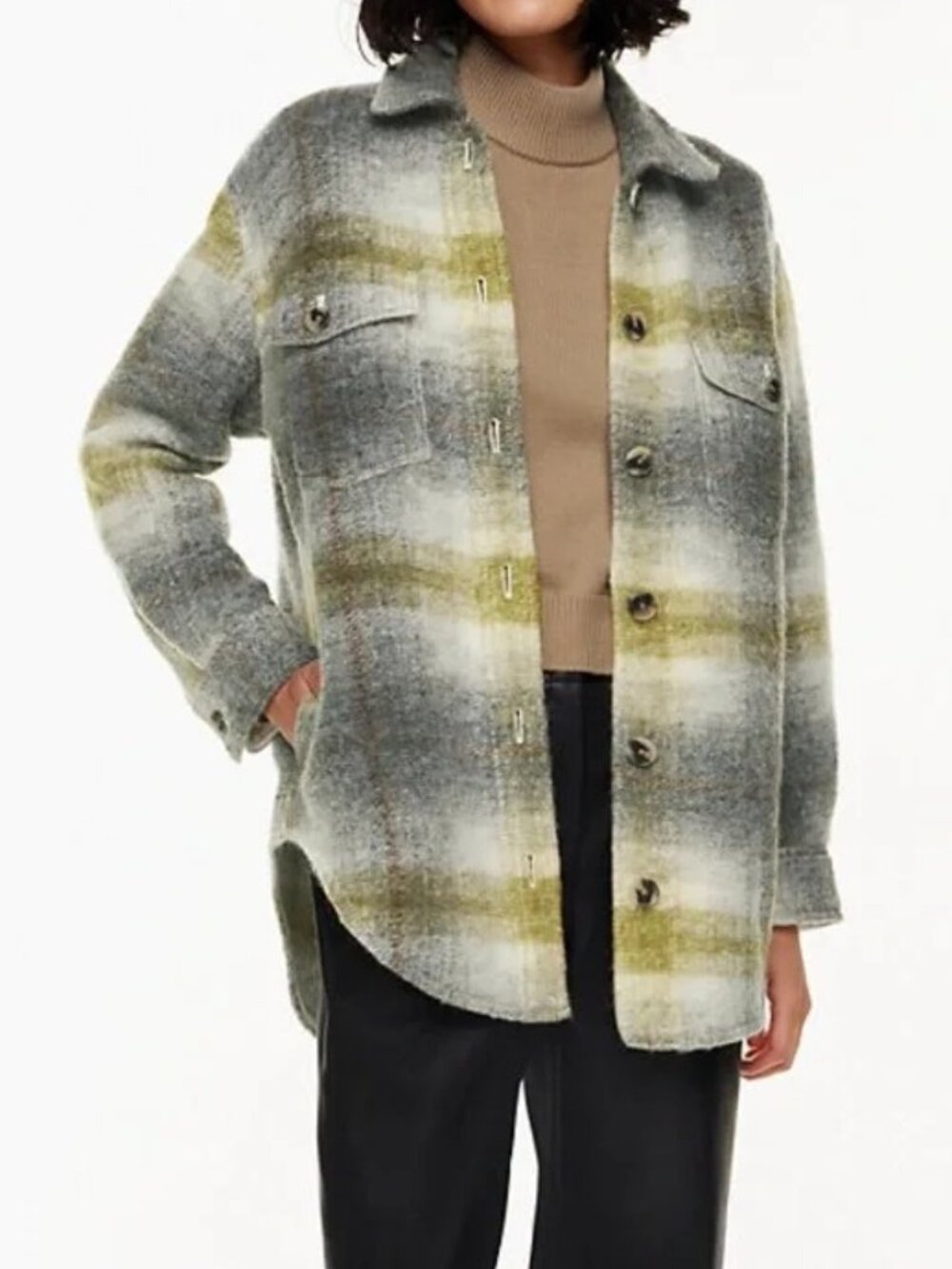 Aritzia Wilfred Ganna Wool Blend Shacket NWT